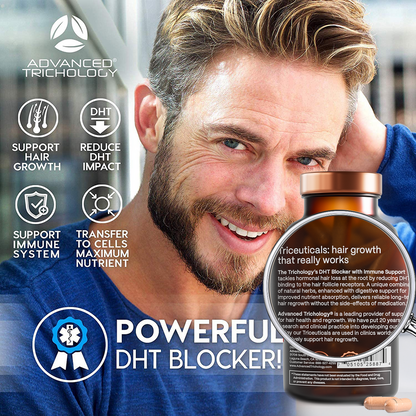 DHT Blocker - Hair Growth Supplement for Genetic Thinning Hair for Men and Women